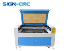 SIGN-1290是非金属材料激光雕刻切割机，适用于广告行业。